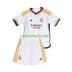 Camisolas de futebol Real Madrid Criança Equipamento Principal 2023/24 Manga Curta